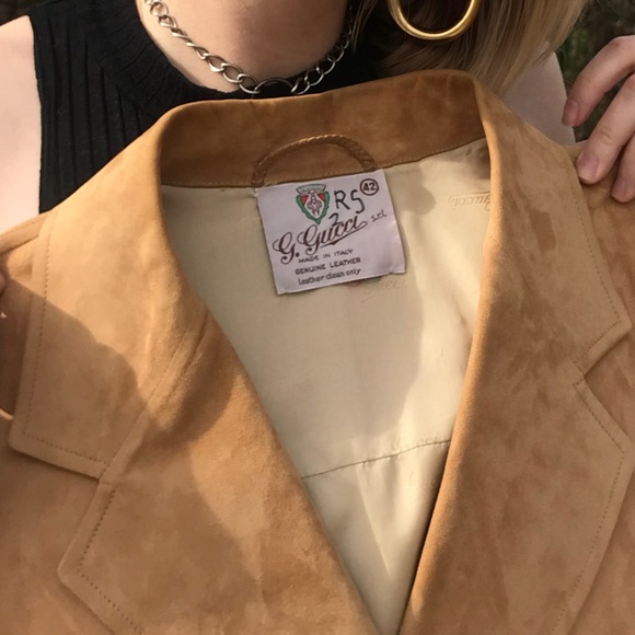 SOLD🔥RARE 1970s GUCCI Suede Blazer Jacket 🔥 - Picture 8 of 8